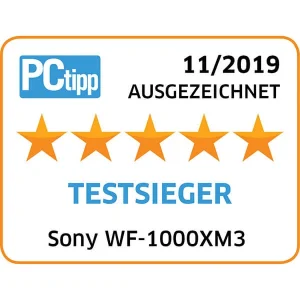 Promo 🎉 Sony WF-1000XM3 Silver – In-Ear, Bluetooth, Noise Cancelling – Écouteurs Intra-auriculaires 🔔 9