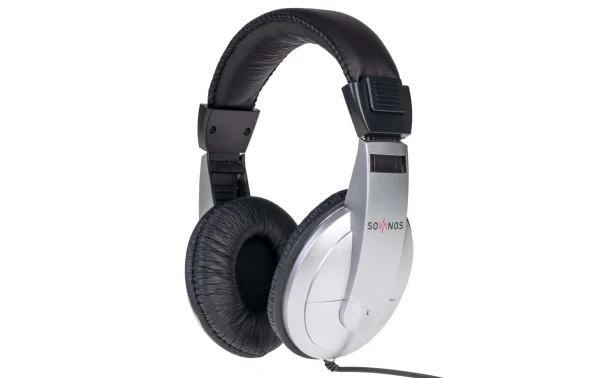 Tout neuf ⭐ Sovanos Casques Supra-auriculaires SVH100-SI Argent – On-Ear ⋅ Over-Ear Bluetooth Ou Fil ✔️ 1